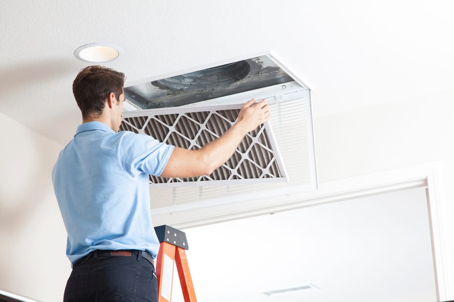 Air filter installation